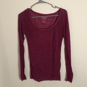 AE long sleeve scoop neck tee